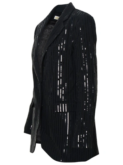 Shop Michael Michael Kors Blazer In Black Triacetate Blend