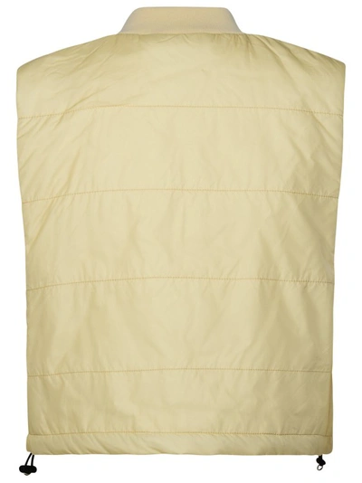 Shop Palm Angels Cream Polyamide Vest In Neutrals