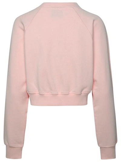 Shop Casablanca Equipement Sportif' Pink Organic Cotton Sweatshirt