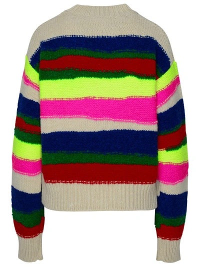 Shop Dsquared2 Multicolor Alpaca Blend Sweater In Black