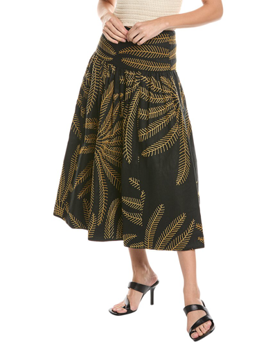 Shop Alexis Julietta Linen Skirt In Brown