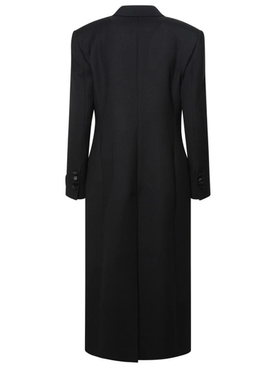 Shop Dolce & Gabbana Black Virgin Wool Blend Coat
