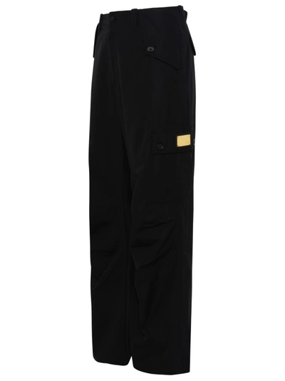 Shop Dolce & Gabbana Black Cotton 'cargo' Pants