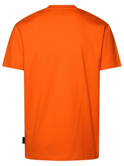 Shop Philipp Plein Orange Cotton T-shirt