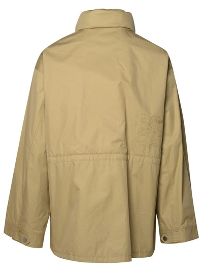 Shop Burberry Hooded Parka In Neutrals