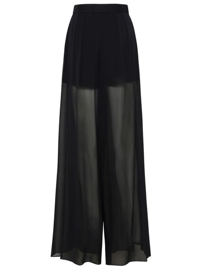 Shop Dolce & Gabbana Black Silk Pants