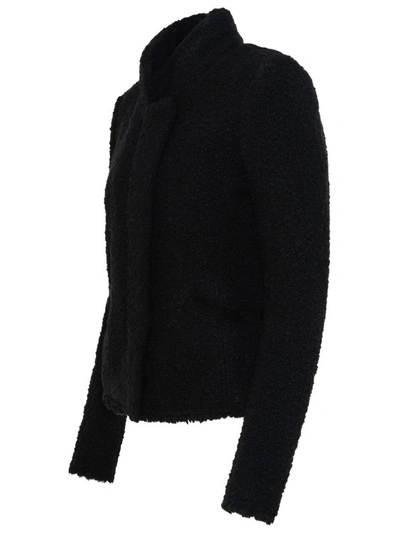 Shop Isabel Marant Graziae' Black Wool Blend Jacket