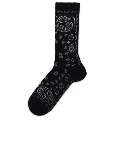 Shop Alanui Black Cotton Socks