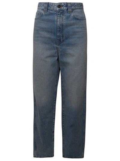 Shop Khaite Martin Light Blue Jeans In Grey
