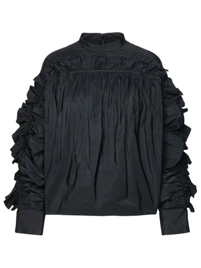 Shop Jil Sander Black Polyester Blouse