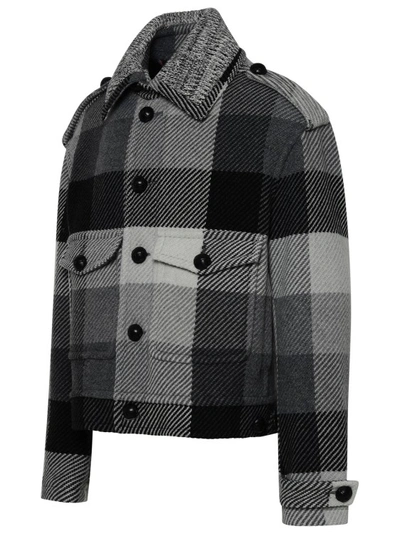 Shop Etro Gray Wool Jacket In Grey