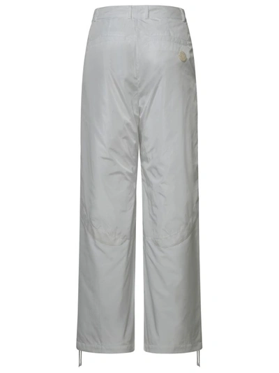 Shop Moncler White Nylon Pants