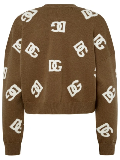 Shop Dolce & Gabbana Brown Wool Sweater