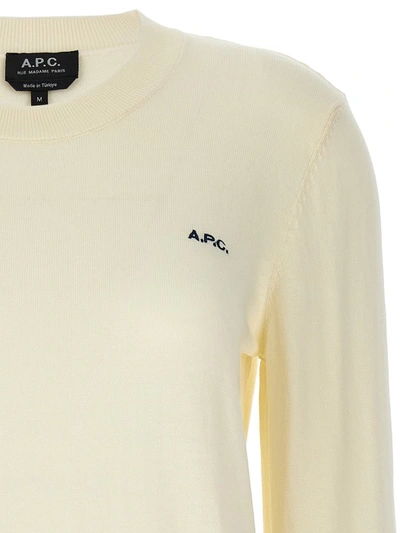 Shop Apc A.p.c. 'victoria' Sweater In Beige
