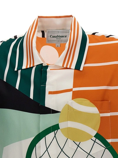 Shop Casablanca 'court Abstrait' Shirt In Multicolor