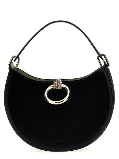 Shop Chloé 'arlene' Handbag In Black