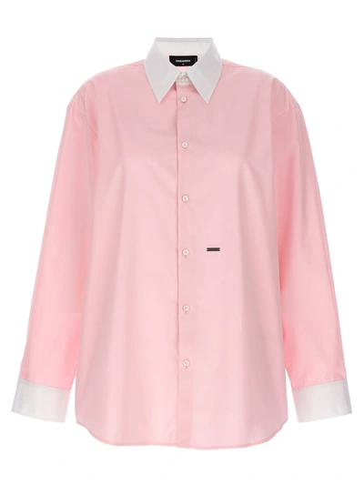 Shop Dsquared2 'lover' Shirt In Pink