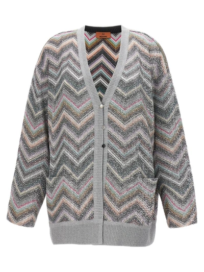 Shop Missoni Sequin Cardigan In Multicolor