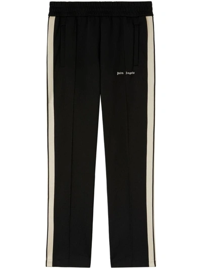 Shop Palm Angels Logo-print Track Pants In Black Off White