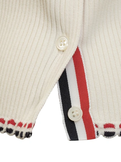 Shop Thom Browne Intarsia Hector Jersey In White
