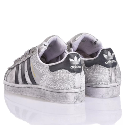 Shop Mimanera Adidas Superstar Bright Silver Custom
