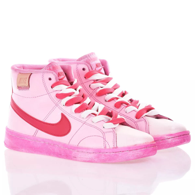 Shop Mimanera Nike Pink Plastic High Custom