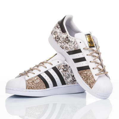 Shop Mimanera Adidas Superstar Diamond Skull Customized