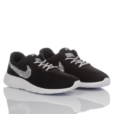 Shop Mimanera Nike Run Black Silver Customized
