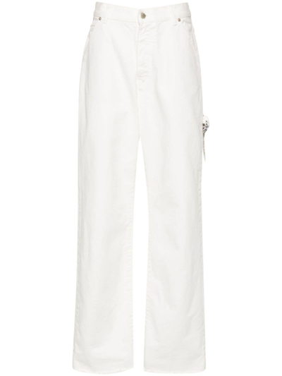 Darkpark Lisa Chain Loose Fit Carpenter Denim In White