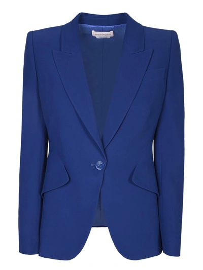 Shop Alexander Mcqueen Jackets In Blue