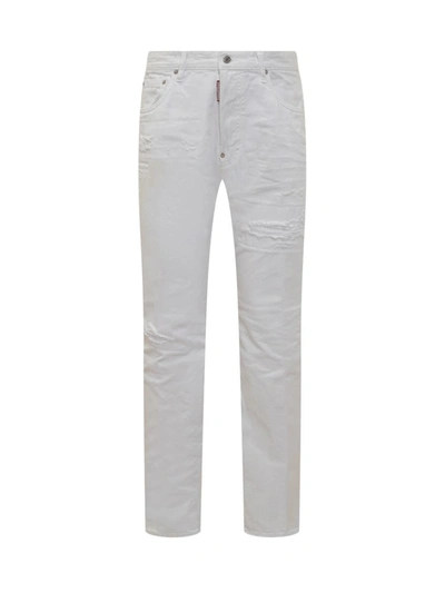 Shop Dsquared2 642 Jeans In White