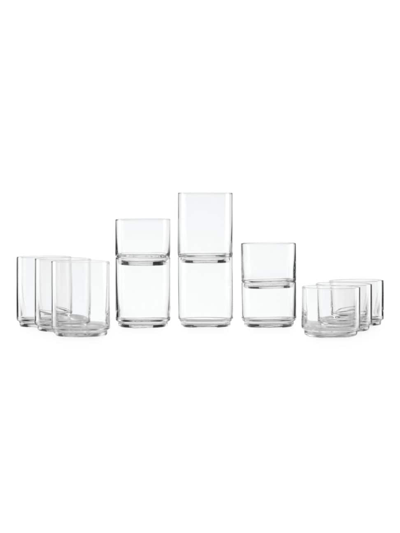Shop Lenox Tuscany Classics Stackable 12-piece Tall & Short Glasses In Neutral