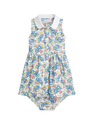 Shop Polo Ralph Lauren Baby Girl's Floral Cotton Shirtdress In Charlyn Floral