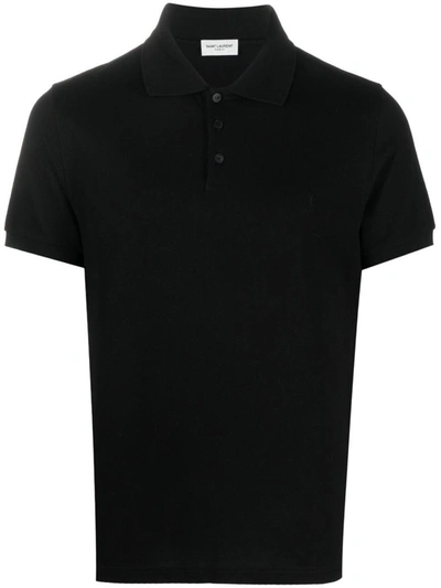 Shop Saint Laurent Sport Polo. Clothing In Black