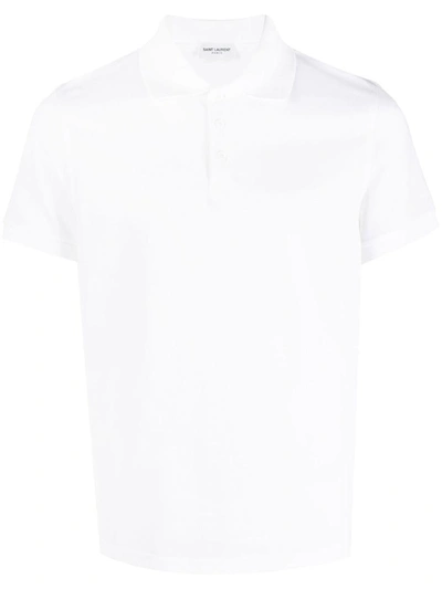 Shop Saint Laurent Sport Polo. Clothing In White