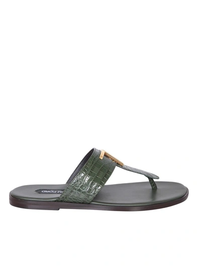 Shop Tom Ford Sandals In Green