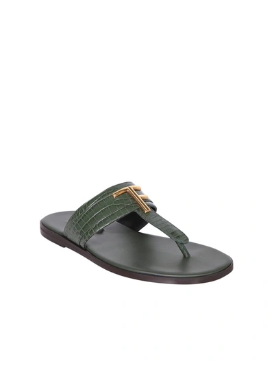 Shop Tom Ford Sandals In Green
