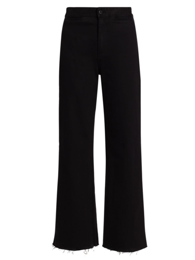 Shop Askk Ny Women's Brighton High-rise Wide Pants In Black