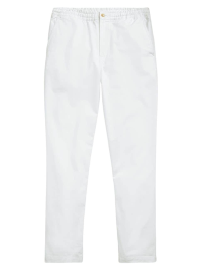 Shop Polo Ralph Lauren Men's Stretch Cotton Flat-front Pants In Deckwash White