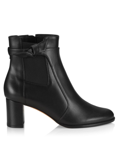 Shop Alexandre Birman Women's Clarita 65mm Leather Ankle Booties In Black