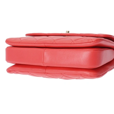 Pre-owned Chanel Trendy Cc Pink Leather Shoulder Bag ()