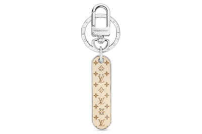 Pre-owned Louis Vuitton Skate Bag Charm And Key Holder Monogram Silver