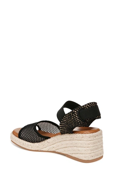 Zodiac Noreen Espadrille Wedge Sandal In Black Fabric