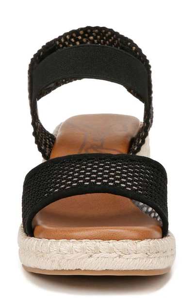 Shop Zodiac Noreen Espadrille Wedge Sandal In Black Fabric