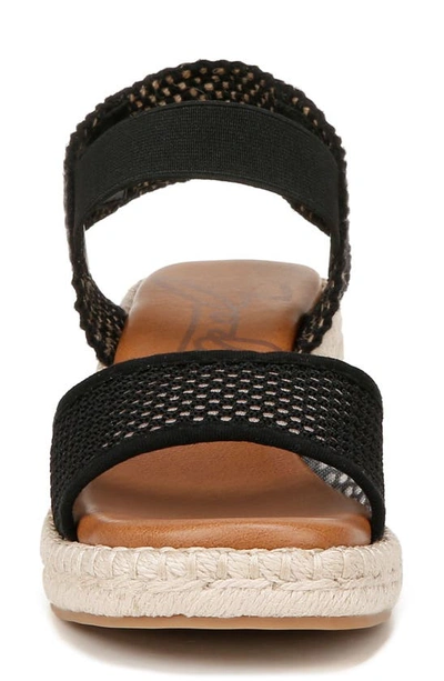 Zodiac Noreen Espadrille Wedge Sandal In Black Fabric