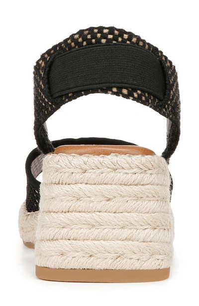 Zodiac Noreen Espadrille Wedge Sandal In Black Fabric