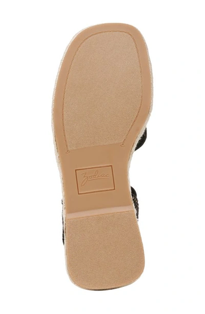 Zodiac Noreen Espadrille Wedge Sandal In Black Fabric