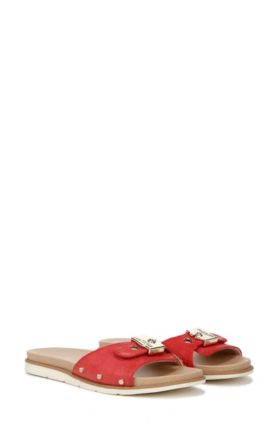 Shop Dr. Scholl's Nice Iconic Slide Sandal In Red