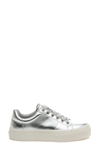 Shop J/slides Nyc Gilda Platform Sneaker In Silver