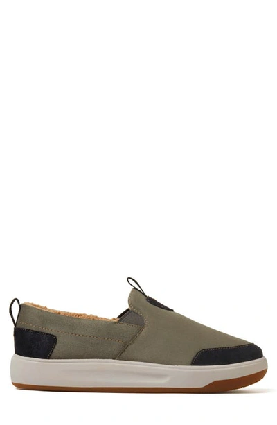 Dearfoams Men's Cypress Water-resistant Energy Return Twin Gore Slipper Shoes In Loden